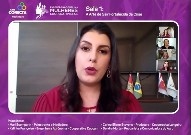 Colaboradora da Coocam participa de Painel no Encontro Nacional das Mulheres Cooperativistas