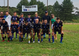 Equipe da Filial de Lebon Régis é campeã do 2º Torneio de Futebol da SER Coocam