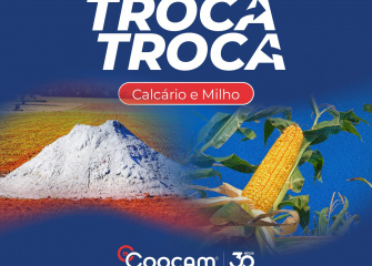 Coocam já está oferecendo Troca Troca de Milho e Calcário safra 2023/24